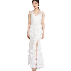 Marchesa Notte 3D floral wedding gown